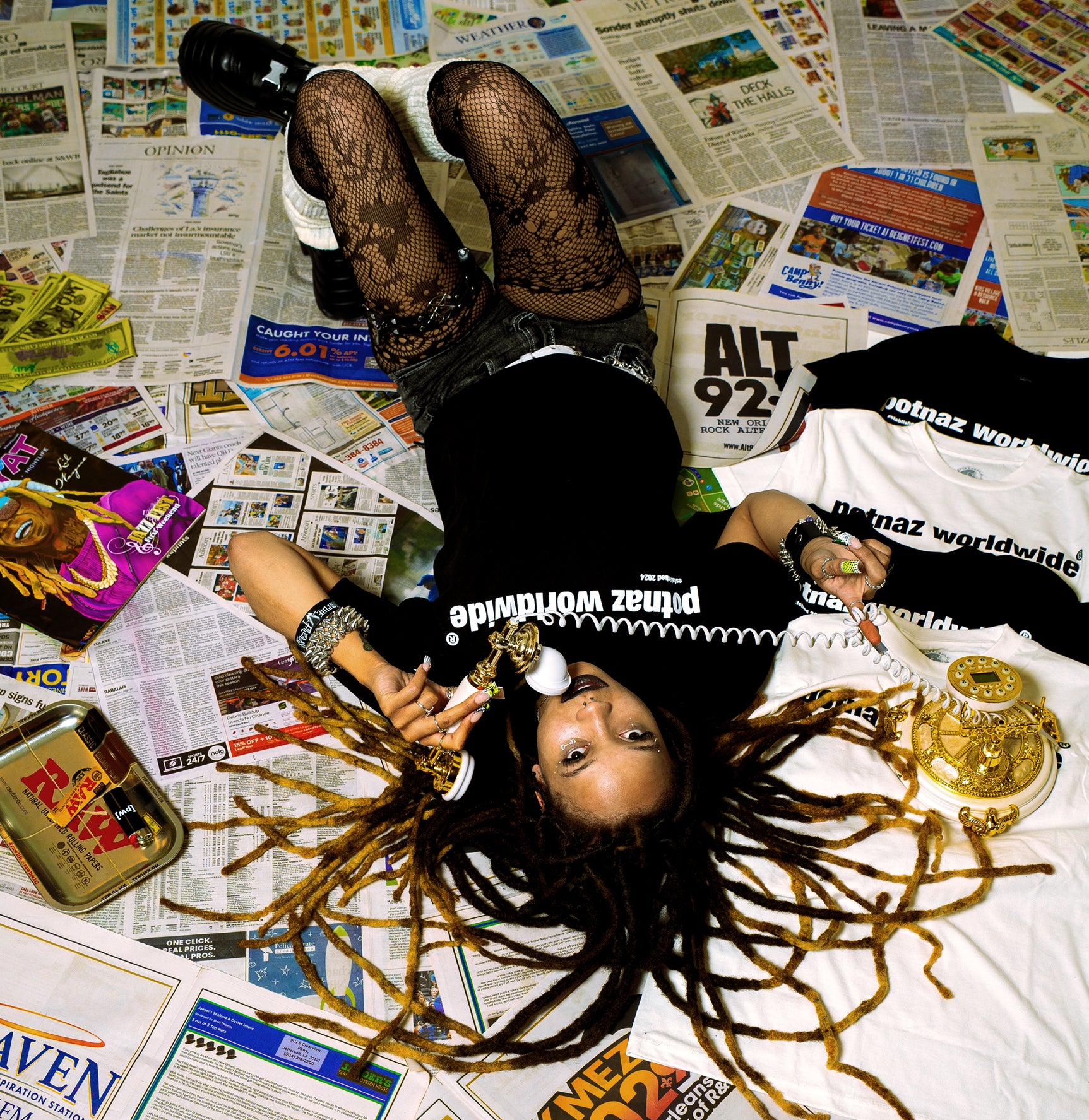 POTNAZ T-SHIRT - BLACK